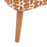 Paris Prix Fauteuil Design à Motifs "Chiara" 80cm Ambre