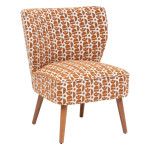 paris prix Fauteuil Design à Motifs "Chiara" 80cm Ambre