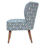 Paris Prix Fauteuil Design à Motifs "Chiara" 80cm Bleu