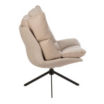 Paris Prix Fauteuil Design Avec Coussin "Relax" 92cm Beige