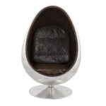 Paris Prix Fauteuil Design Aviator "Eggs" 130cm Argent
