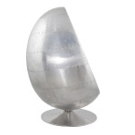 Paris Prix Fauteuil Design Aviator "Eggs" 130cm Argent