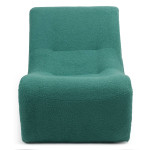 Paris Prix Fauteuil Design Bouclette "Fritz" 93cm Vert