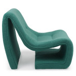 Paris Prix Fauteuil Design Bouclette "Fritz" 93cm Vert