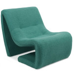 paris prix Fauteuil Design Bouclette "Fritz" 93cm Vert