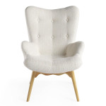 paris prix Fauteuil Design Capitonné "Salomé" 92cm Beige