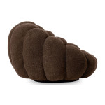 Paris Prix Fauteuil Design Coquillage "Bouclette" 98cm Marron