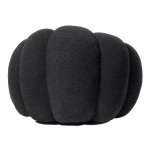 Paris Prix Fauteuil Design Coquillage "Bouclette" 98cm Noir