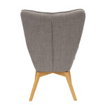 Paris Prix Fauteuil Design En Bois "Helsinki" 99cm Gris