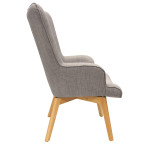 Paris Prix Fauteuil Design En Bois "Helsinki" 99cm Gris