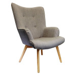 paris prix Fauteuil Design en Bois "Helsinki" 99cm Gris
