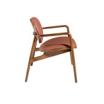 Paris Prix Fauteuil Design En Croûte "Cuir" 75cm Marron