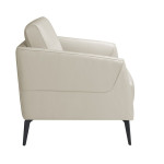Paris Prix Fauteuil Design En Cuir "Benito" 82cm Beige