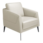 paris prix Fauteuil Design en Cuir "Benito" 82cm Beige