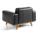 Paris Prix Fauteuil Design En Cuir "Ciudad" 112cm Chocolat