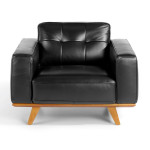 Paris Prix Fauteuil Design En Cuir "Ciudad" 112cm Chocolat