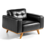 paris prix Fauteuil Design en Cuir "Ciudad" 112cm Chocolat