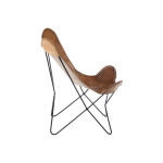 Paris Prix Fauteuil Design En Cuir "Papillon" 73cm Marron