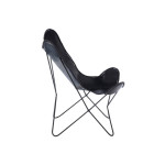 Paris Prix Fauteuil Design En Cuir "Papillon" 92cm Noir