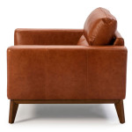 Paris Prix Fauteuil Design En Cuir "Quizas" 102cm Marron