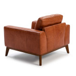 Paris Prix Fauteuil Design En Cuir "Quizas" 102cm Marron