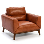 paris prix Fauteuil Design en Cuir "Quizas" 102cm Marron