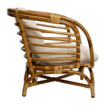 Paris Prix Fauteuil Design En Rotin "Farah" 79cm Naturel