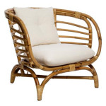 paris prix Fauteuil Design en Rotin "Farah" 79cm Naturel