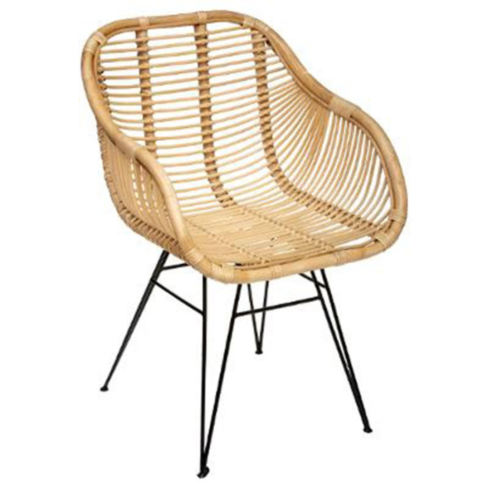 Paris Prix Fauteuil Design En Rotin "Koeta" 85cm Naturel