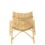 Paris Prix Fauteuil Design En Rotin "Margery" 84cm Naturel