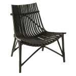 paris prix Fauteuil Design en Rotin "Margery" 84cm Noir