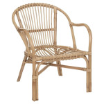 Paris Prix Fauteuil Design En Rotin "Neta" 77cm Naturel