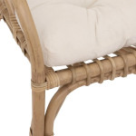 Paris Prix Fauteuil Design En Rotin "Neta" 77cm Naturel