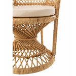 Paris Prix Fauteuil Design En Rotin "Poan" 133cm Naturel