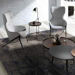Paris Prix Fauteuil Design En Tissu "Léonard" 102cm Gris