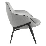 Paris Prix Fauteuil Design En Tissu "Nouas" 84cm Gris