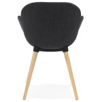 Paris Prix Fauteuil Design En Tissu "Pikko" 84cm Gris Foncé