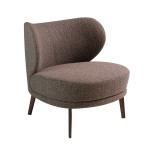 Paris Prix Fauteuil Design En Tissu "Tony" 84cm Marron