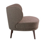 Paris Prix Fauteuil Design En Tissu "Tony" 84cm Marron