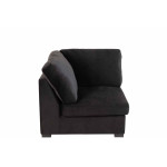 Paris Prix Fauteuil Design En Velours "Abosa" 108cm Noir