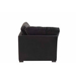 Paris Prix Fauteuil Design En Velours "Abosa" 108cm Noir