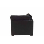 Paris Prix Fauteuil Design En Velours "Abosa" 108cm Noir