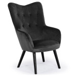 paris prix Fauteuil Design en Velours "Artic" 100cm Noir