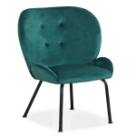 paris prix Fauteuil Design en Velours "Giovanni" 86cm Vert