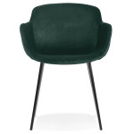 Paris Prix Fauteuil Design En Velours "Javier" 80cm Vert