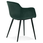 Paris Prix Fauteuil Design En Velours "Javier" 80cm Vert