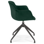 Paris Prix Fauteuil Design En Velours "Loana" 80cm Vert