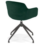 Paris Prix Fauteuil Design En Velours "Loana" 80cm Vert