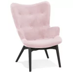 paris prix Fauteuil Design en Velours "Mapelo" 93cm Rose