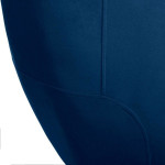 Paris Prix Fauteuil Design En Velours "Solaro" 78cm Bleu